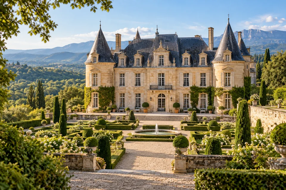 Country estate and landscaped gardens
